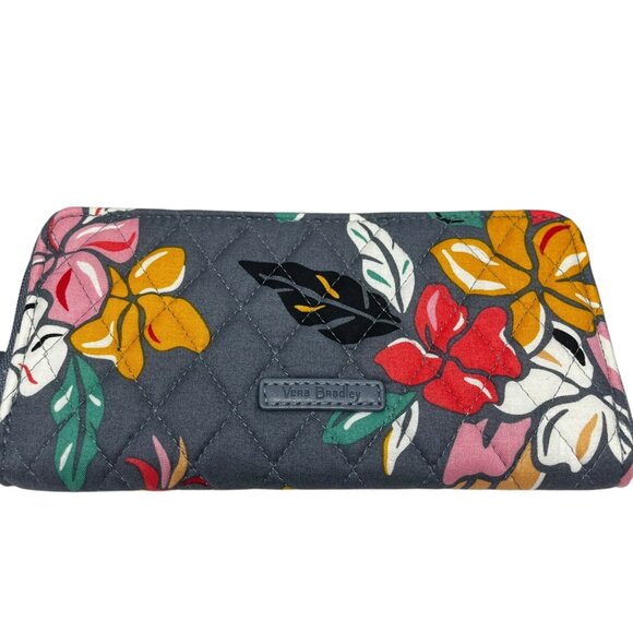 Vera Bradley RFID Tech Gray Coastal Paradise Wristlet New With Tags - Picture 3 of 9
